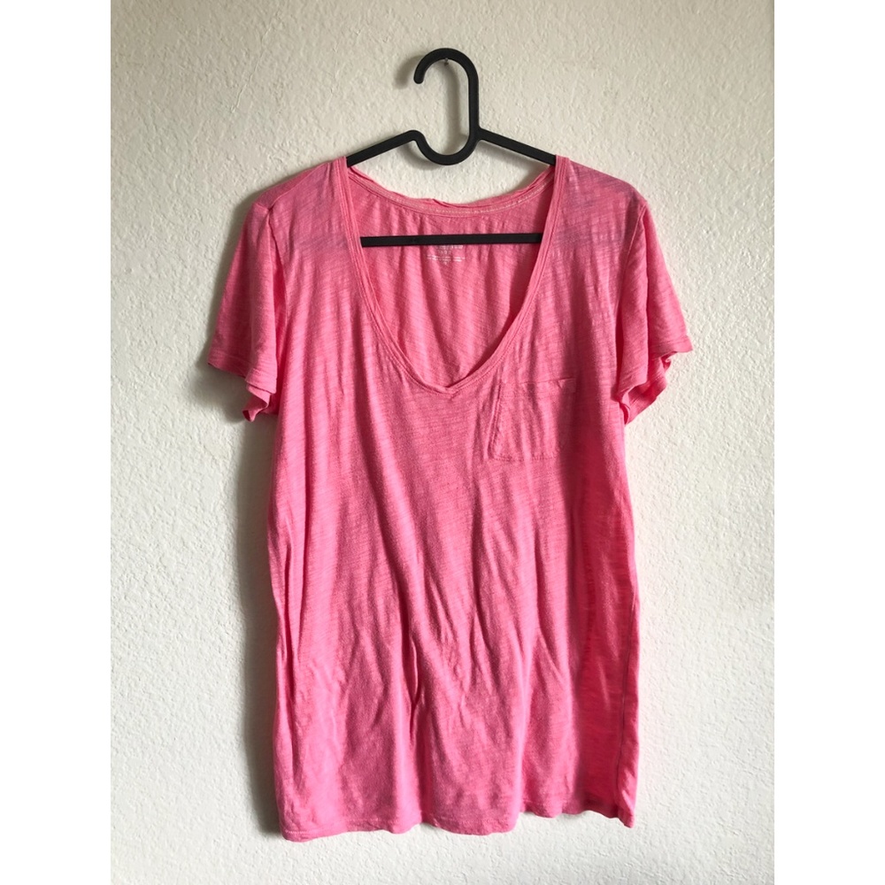 PINK by Victoria's Secret Hot Pink Simple Tee